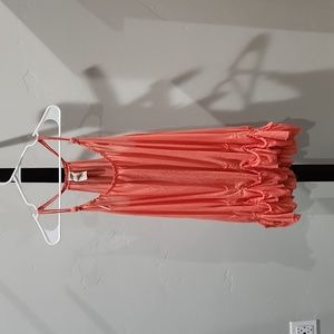 Free People coral top/ nightie/swim cover/shirt/dress size small